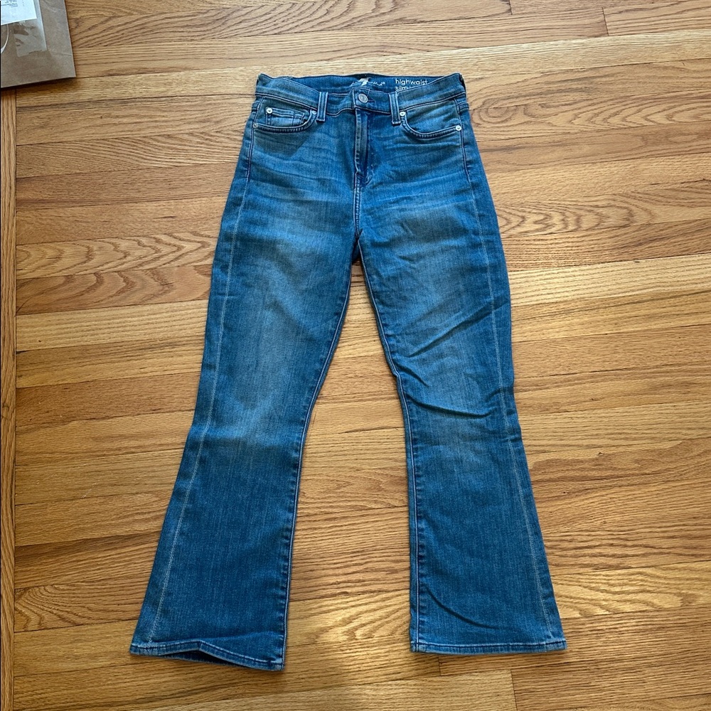 7 For All Mankind High Waist Slim Kick Jeans